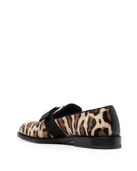 Moschino Leopard Print Loafers