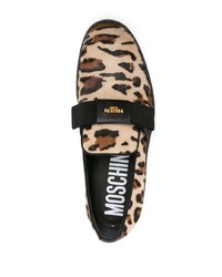 Moschino Leopard Print Loafers