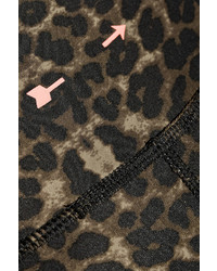 The Upside Dance Leopard Print Stretch Jersey Leggings