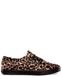 Vans Furry Leopard Authentic Lo Pro Shoes