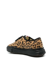 Maison Mihara Yasuhiro Leopard Print Low Top Sneakers