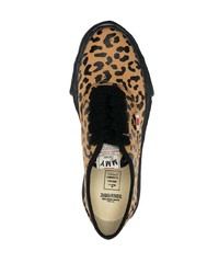 Maison Mihara Yasuhiro Leopard Print Low Top Sneakers