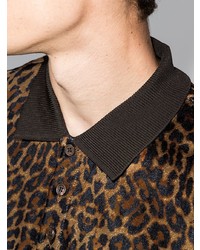 Tom Ford Leopard Print Polo Shirt