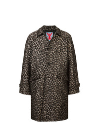 Dark Brown Leopard Raincoat