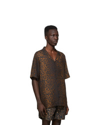 Ksubi Brown And Black Prowler Shirt