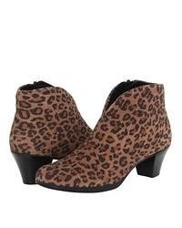 Dark Brown Leopard Suede Shoes