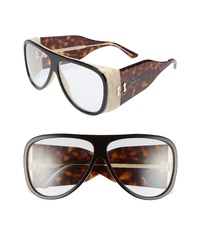 Gucci 63mm Oversize Aviator Sunglasses