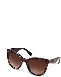Dolce & Gabbana Acetate Animal Print Gradient Sunglasses In Leopard