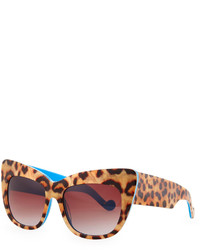 Karlsson Anna Karin Alice Goes To Cannes Leopard Print Sunglasses