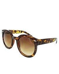 Apopo Int'l Brown Leopard Oval Sunglasses