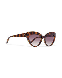 Le Specs Beautiful Stranger Cat Eye Tortoiseshell Acetate And Gold Tone Sunglasses