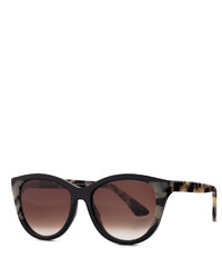 Thierry Lasry Flattery Cat Eye Sunglasses Black Leopard