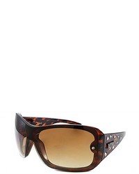 XOXO Galaxy Tortoise Shield Fashion Sunglasses With Brown Gradient Lens