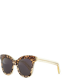 Illesteva Holly Cat Eye Sunglasses Leopard