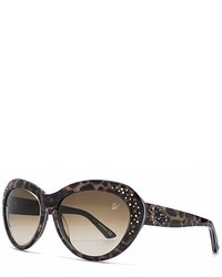 Swarovski Leopard Cateye Sunglasses In Brown Animal Sk0060 99f 59