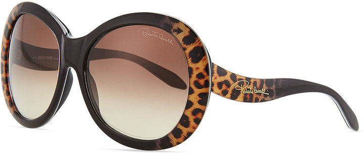 oversized leopard sunglasses