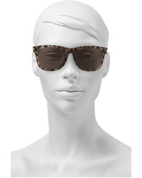 Saint Laurent Sold Out D Frame Leopard Print Acetate Sunglasses