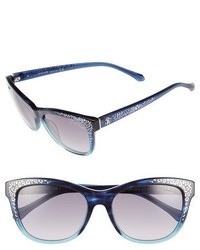Roberto Cavalli Tsze 55mm Leopard Spot Sunglasses