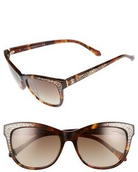 Roberto Cavalli Tsze 55mm Leopard Spot Sunglasses
