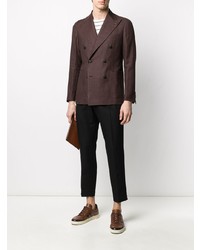 Tagliatore Knitted Double Breasted Blazer