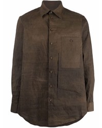 Uma Wang Long Sleeve Linen Shirt