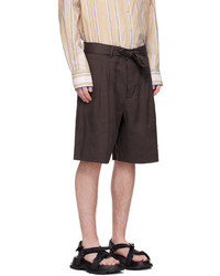 COMMAS Brown Tailored Shorts