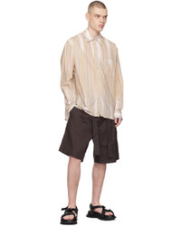 COMMAS Brown Tailored Shorts
