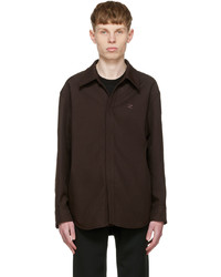 Courrèges Brown Recycled Polyester Shirt
