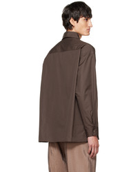 Lemaire Brown Twisted Shirt