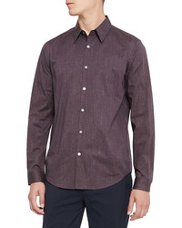 Theory Irving Slim Fit Pixelated Print Button Up Shirt