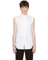 Ferragamo White Sleevless Shirt