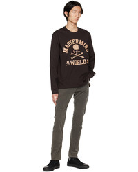 Mastermind World Brown College Long Sleeve T Shirt