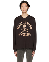 Mastermind World Brown College Long Sleeve T Shirt