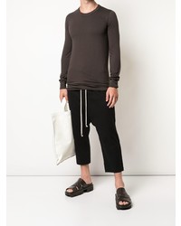 Rick Owens Slim Fit Long Sleeve T Shirt