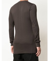 Rick Owens Slim Fit Long Sleeve T Shirt