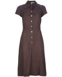 Dark Brown Midi Dress