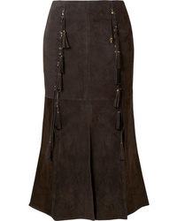 Dark Brown Midi Skirt