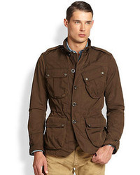 Dark Brown Military Jackets for Men | Lookastic