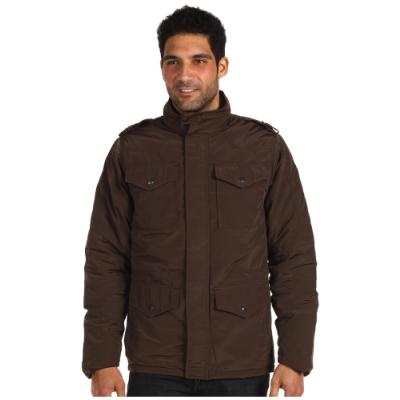 dark brown military jacket