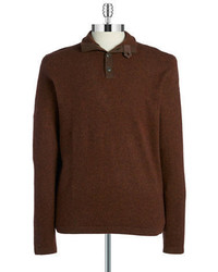 Black Brown 1826 Mockneck Cashmere Sweater