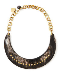 Ashley Pittman Kaba Collar Necklace Dark Horn