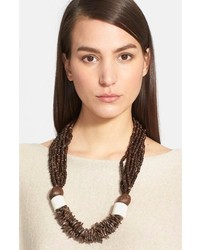 eskandar Coconut Bead Necklace