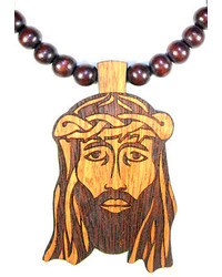 Domo Beads Wooden Necklace Jesus