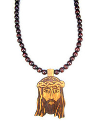 Domo Beads Wooden Necklace Jesus