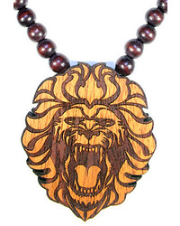 Domo Beads Wooden Necklace Lion