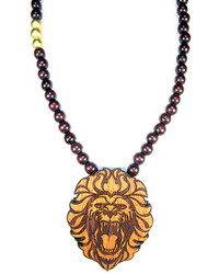 Domo Beads Wooden Necklace Lion