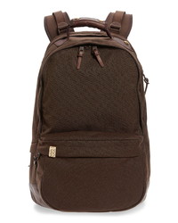 Dark Brown Nylon Backpack