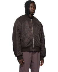 Stussy Brown Dyed Bomber Jacket