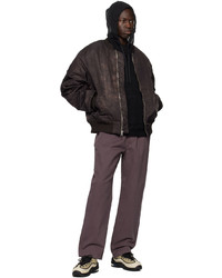Stussy Brown Dyed Bomber Jacket