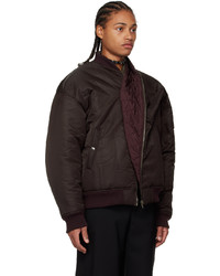 Y/Project Purple Pinched Bomber Jacket